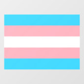 Gepersonaliseerde transgender vlag raamsticker (Vel)