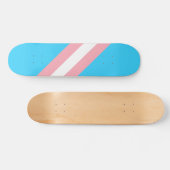 Gepersonaliseerde transgender vlag skateboard (Horizontaal)
