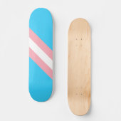 Gepersonaliseerde transgender vlag skateboard (Voorkant)