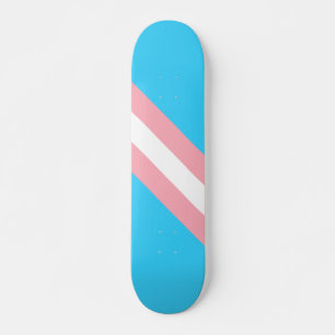 Gepersonaliseerde transgender vlag skateboard