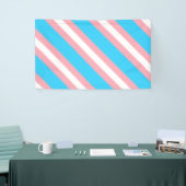 Gepersonaliseerde transgender vlag spandoek (Beurs)