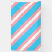 Gepersonaliseerde transgender vlag spandoek (Verticaal)
