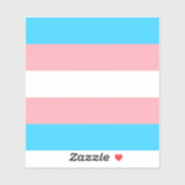 Gepersonaliseerde transgender vlag sticker (Vel)