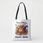 Gepersonaliseerde Trick or treat Tas (Voorkant)