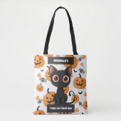Gepersonaliseerde trick-or-treat tas – Schattigee (Voorkant)