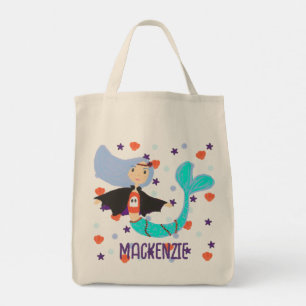 Gepersonaliseerde Trick or treat Zeemeermin Vampie Tote Bag