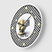 Gepersonaliseerde Trofee Eerste Plaats Muur Klok (Hoek)