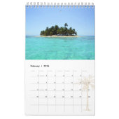 Gepersonaliseerde Tropical Beach 2026 Foto Kalender (Feb 2026)