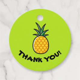 Gepersonaliseerde tropische ananas favor tag bedankjes labels