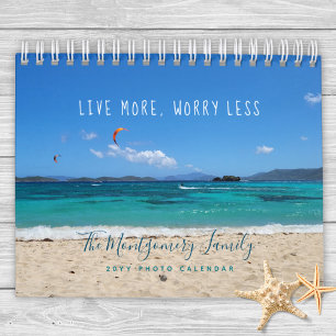 Gepersonaliseerde tropische strand 2025 Foto Kalender