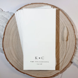 Gepersonaliseerde Trouwbadkamer Servetten voor Res