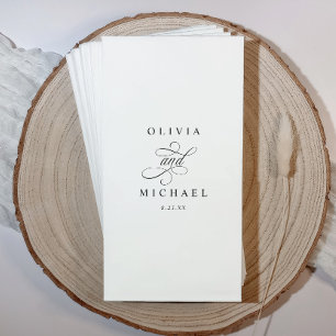 Gepersonaliseerde Trouwen Badkamer Handdoeken voor Servet