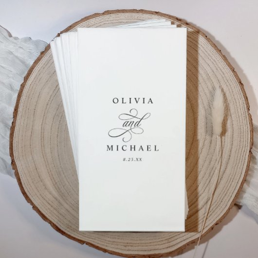 Gepersonaliseerde Trouwen Badkamer Handdoeken voor Servet