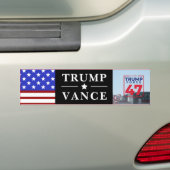 Gepersonaliseerde Trump Vance 2024 Bumpersticker (Op auto)