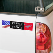 Gepersonaliseerde Trump Vance 2024 Bumpersticker (Op Truck)