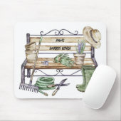 Gepersonaliseerde tuinbank muismat (Met muis)