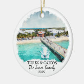 Gepersonaliseerde Turks & Caicos Ornament (Links)