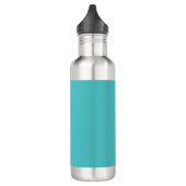Gepersonaliseerde Turquoise & Wit Waterfles (Links)