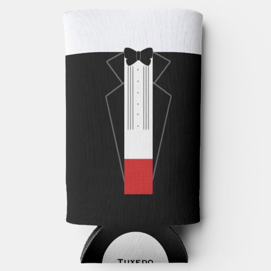 Gepersonaliseerde Tuxedo bruiloft Koelbox (Voorkant)