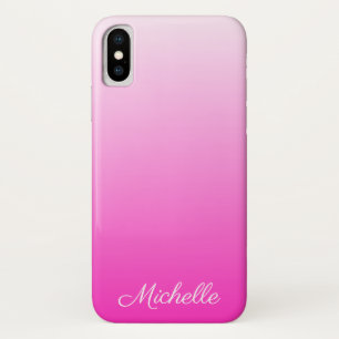Gepersonaliseerde tweetonige gradiënt ombre hete r iPhone x hoesje