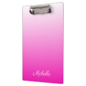 Gepersonaliseerde tweetonige gradiënt ombre hete r klembord (Links)