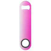 Gepersonaliseerde tweetonige gradiënt ombre hete r speed flessenopener (Achterkant)