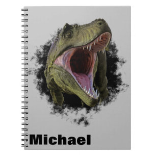 Gepersonaliseerde Tyrannosaurus Dinosaurus Notitieboek