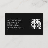 Gepersonaliseerde Uber Driver QR-code Visitekaartje (Achterkant)