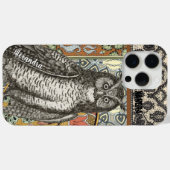 Gepersonaliseerde Uil Damask iPhone 5c case (Achterkant (horizontaal))
