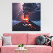 Gepersonaliseerde Uitbarstende Canvas met Lightnin (Insitu (Woonkamer))