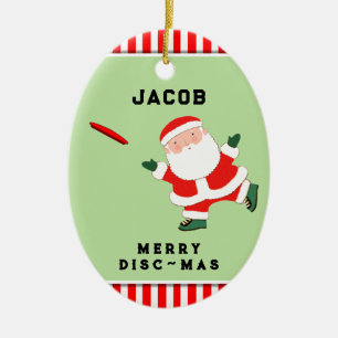 gepersonaliseerde ultieme frisbee collecteerbaar keramisch ornament