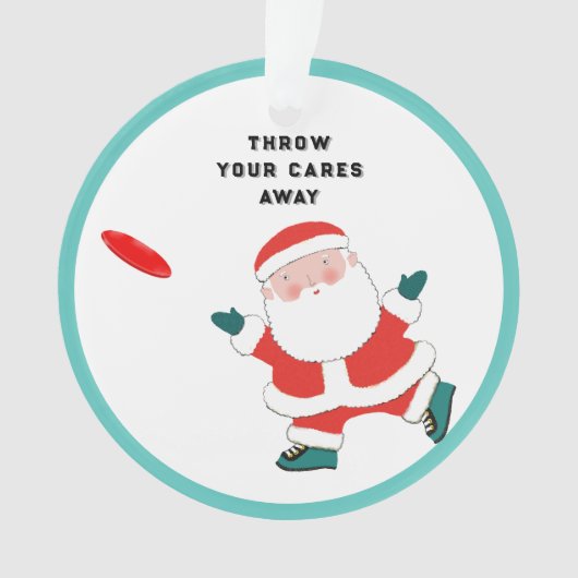 Gepersonaliseerde Ultimate Frisbee Ornament (voorkant)