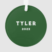 Gepersonaliseerde Ultimate Frisbee Ornament (achterkant)