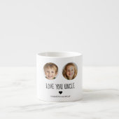 Gepersonaliseerde Uncle Gift | Aangepaste gezichts Espresso Kop (Voorkant)