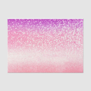 Gepersonaliseerde Unicorn Ombre Glitter Weefselpap Tissuepapier