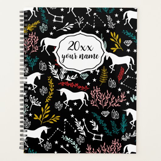 Gepersonaliseerde Unicorn Planner (Voorkant)