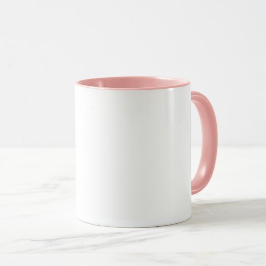 Gepersonaliseerde Unicorn roze Mok met twee toonaa (Voorkant rechts)