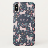 Gepersonaliseerde Unicorn-velden Case-Mate iPhone Case (Achterkant)