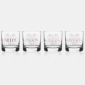 Gepersonaliseerde unie jack bruiloft partij bril whisky glas (Achterkant)
