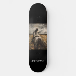 Gepersonaliseerde unieke Paardenliefhebber Design  Skateboard