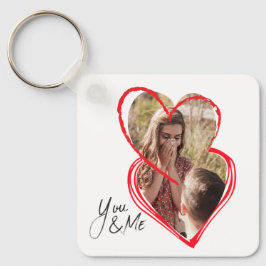 Gepersonaliseerde Unieke Valentijnsdag Voorstel Gi Sleutelhanger