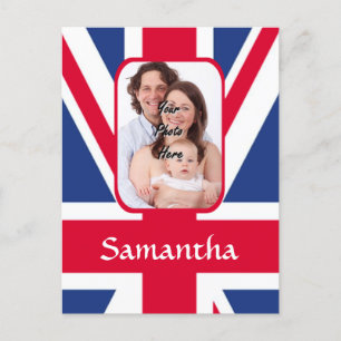Gepersonaliseerde union jack briefkaart
