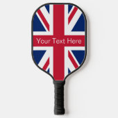  gepersonaliseerde Union Jack Pickleball Paddle (Voorkant)