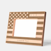 Gepersonaliseerde USA Motto, Amerikaanse vlag Gegraveerde Lijstjes (Links)