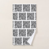 Gepersonaliseerde uw aangepaste QR-code badhanddoe Bad Handdoek (Handdoek)