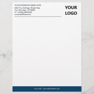 Gepersonaliseerde uw bedrijf Logo Info Letterhead Briefhoofd