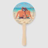 Gepersonaliseerde uw Fan van de Fotohand met Aange Handwaaier (Achterkant)