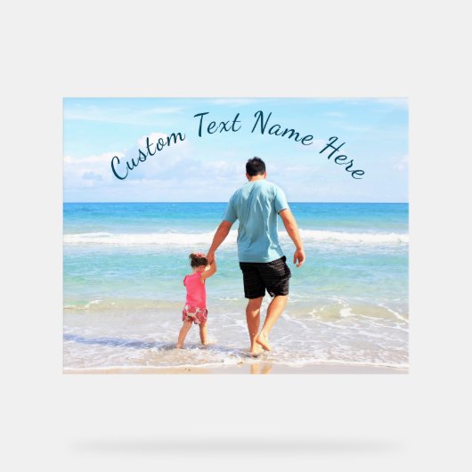 Gepersonaliseerde uw foto Acryl teken aangepaste t Acryl Bord (Voorkant)