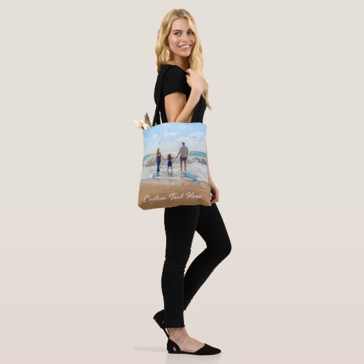 Gepersonaliseerde uw foto Canvas tas met aangepast (Op model)