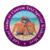 Gepersonaliseerde Uw Foto Dart Board Aangepaste te Dartbord (Voorkant)